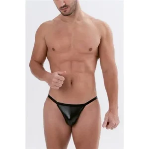 Tanga colaless abierta engomada.